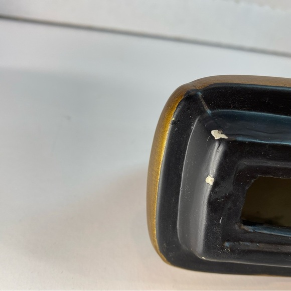 Raymond Waites Rare Vintage Ceramic Canister with Lid Ornate Gold Red With Label - Picture 8 of 9